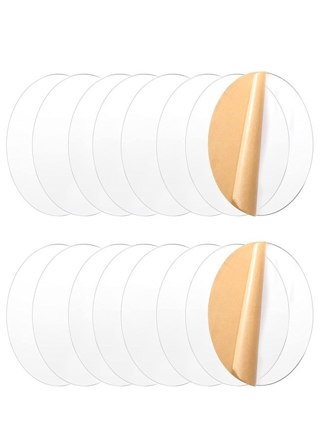 True Flair Acrylic Glass Sheet Circle, 3 Inch, 3mm Thick, Transparent Clear, Pack of 16 - Image 1